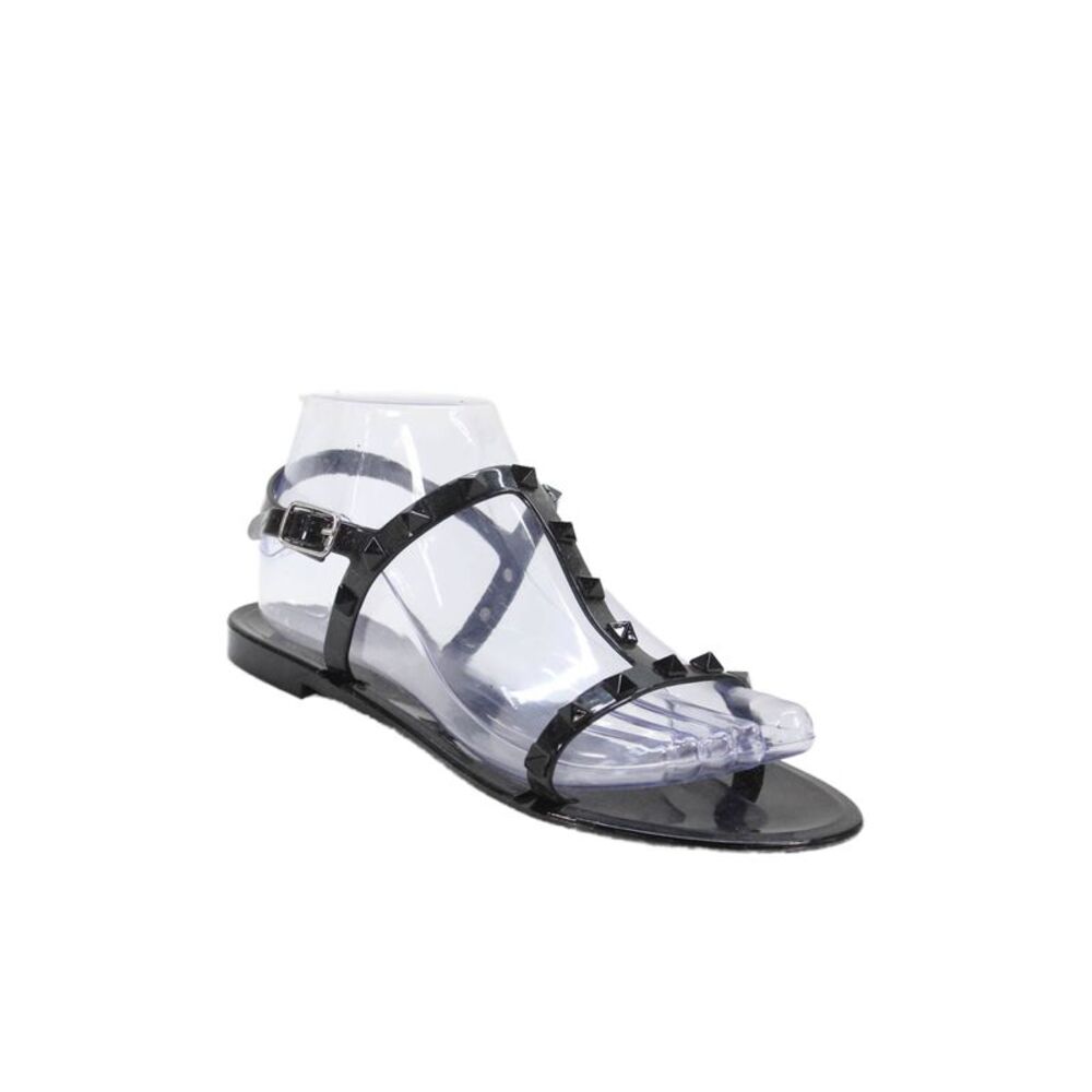 Steve Madden Womens Studded Slingback Jelly Sandals Black Size 38 8